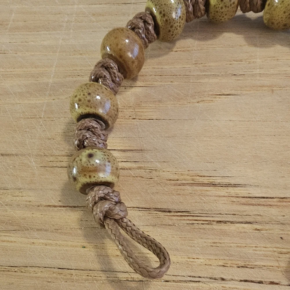 Rare & Hand Crafted Agatized Coral Bracelet.